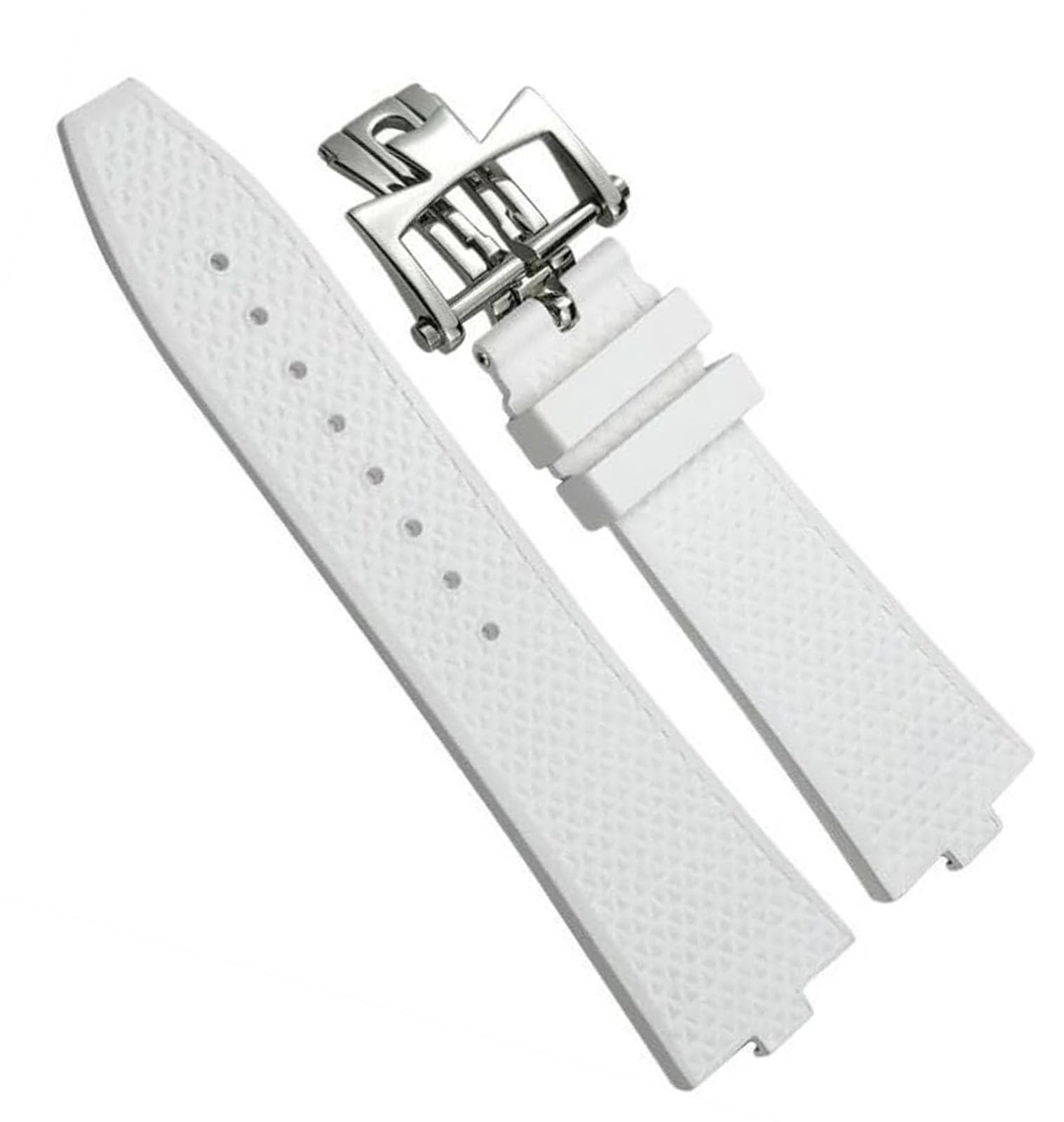 Bracelet caoutchouc fluoro Vacheron Constantin Overseas blanc premium - 8