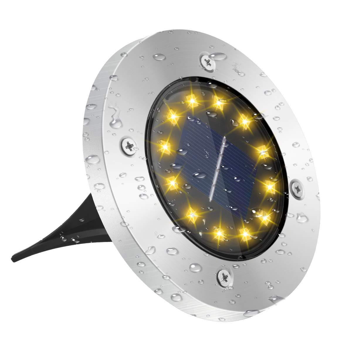 Hoyiours Solar-Bodenleuchten Set – 12 Stück, IP68 Wasserdicht, Automatisch Ein-/ausschaltend, Für Wege & Garten