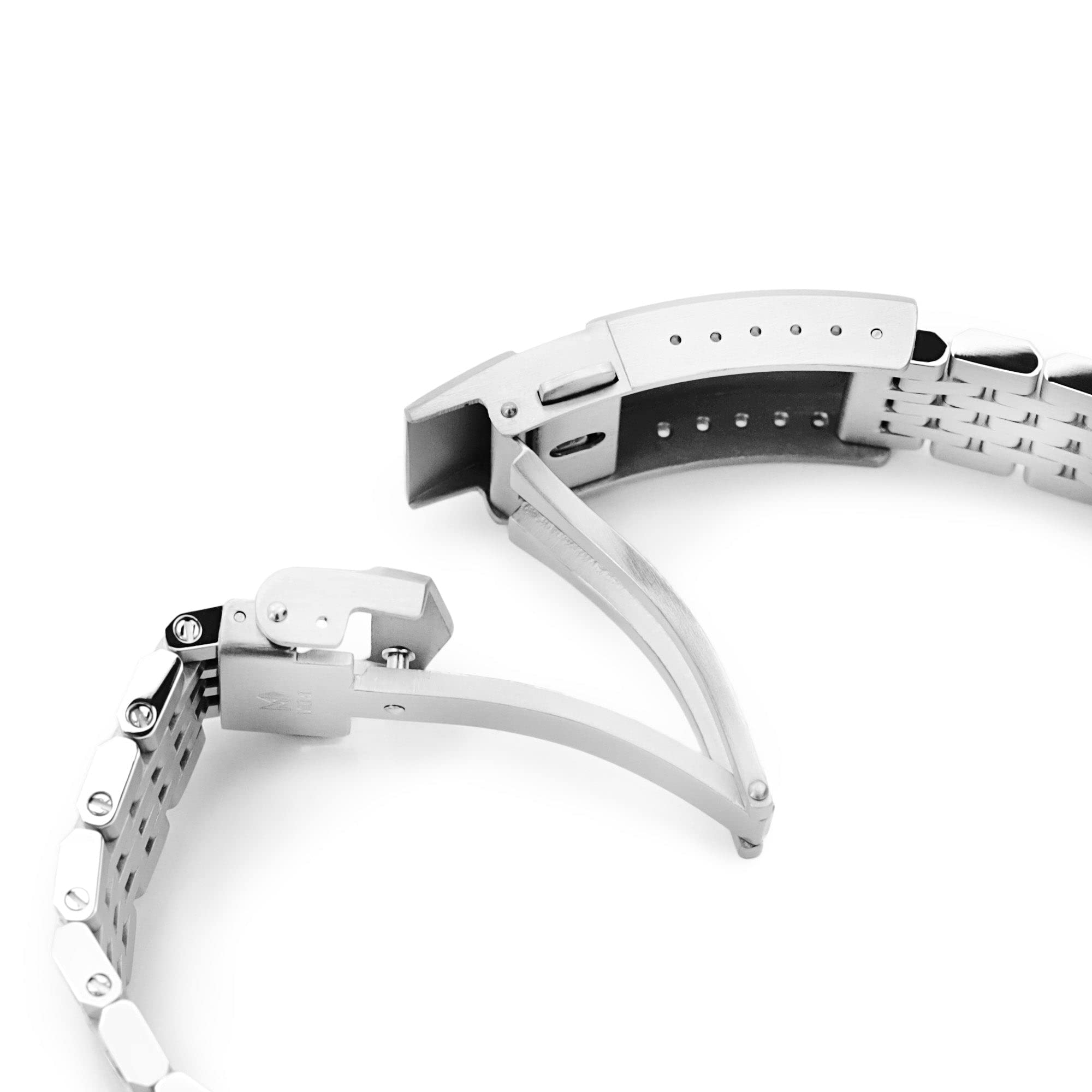 MiLTAT Metallarmband kompatibel mit Seiko Alpinist SARB017, Asteroid