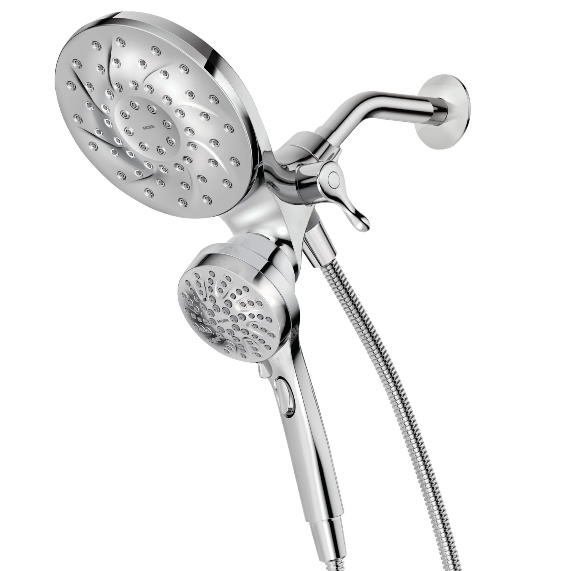 Moen Engage Chrome Magnetix 2-in-1 Combo Rain Showerhead with Detachable Handheld Shower Spray, Featuring Magnetic Docking System, 26009
