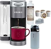 Keurig K-Supreme Single-Serve Coffee Maker Bundle with 3-Month Brewer Maintenance Kit and Stainless Steel Tumbler (3 Items)