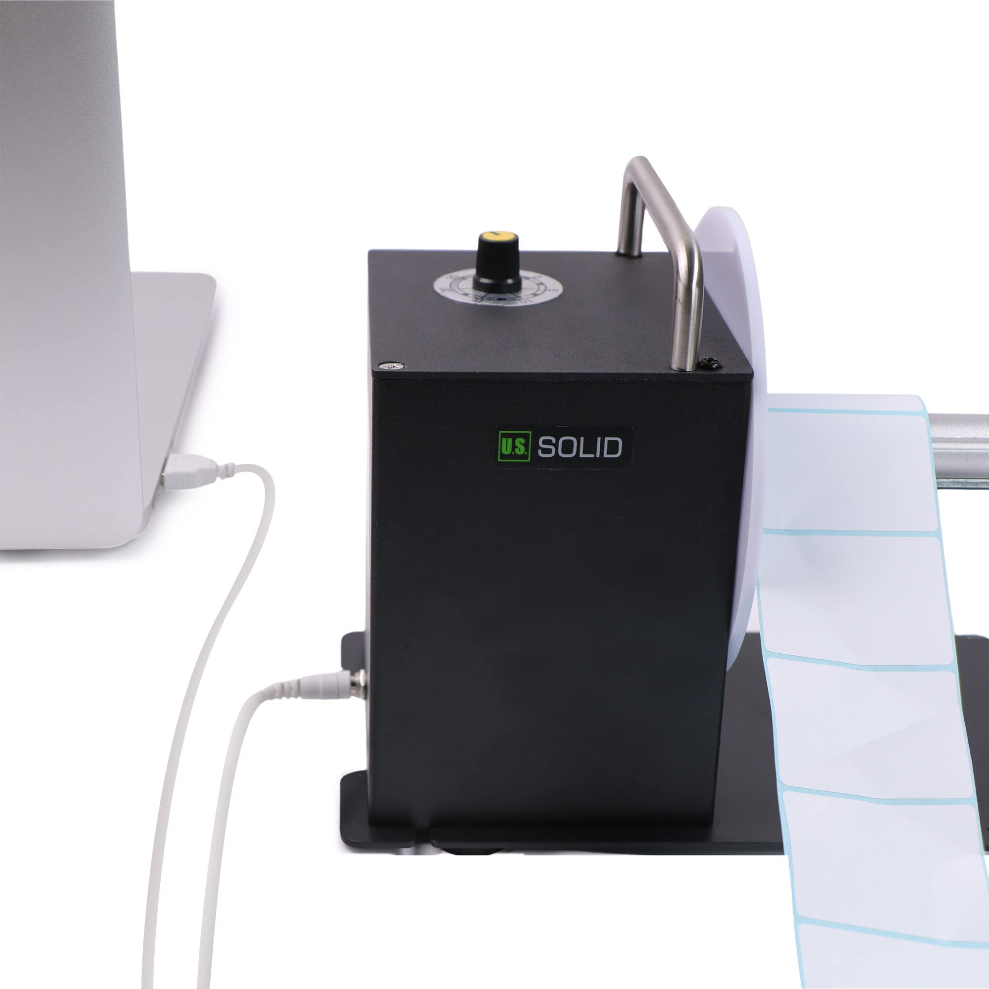 U.S. Solid Avvolgitore automatico per etichette – Supporto 1"/1,5", larghezza max 80 mm, alimentazione USB/AC 100–240 V