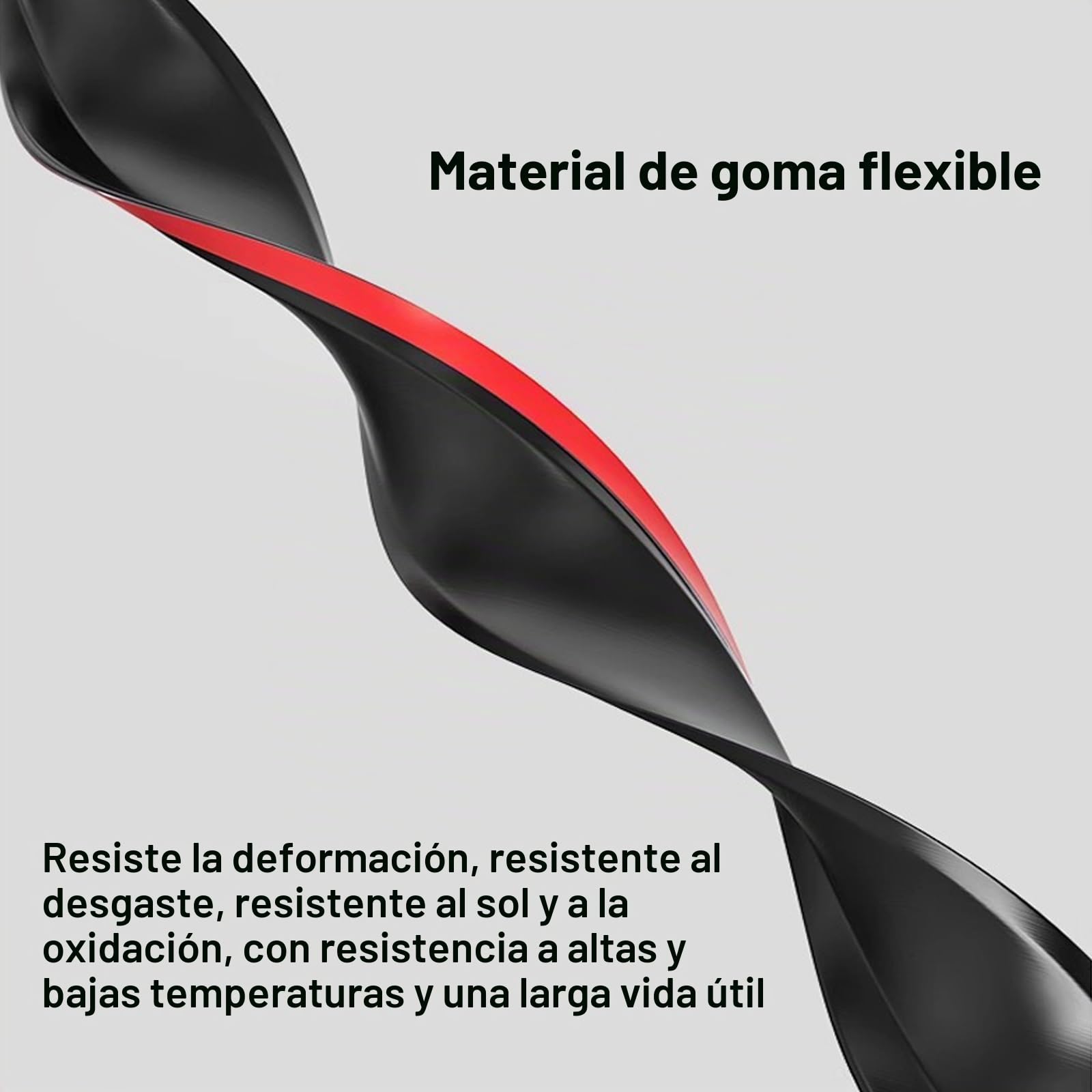 Barra De Caucho Autoadhesiva, Placa Antifiltración De Agua para Balcones Exteriores, Barrera Impermeable para Puertas y Ventanas, Protector Contra La Lluvia Para El Hogar, Vehículo(5m(16.4ft),5.5cm)