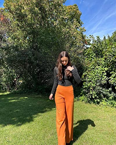 Image of Promover Wide Leg Pants Woman Yoga Pants with Pockets Stretch Loose Casual Lounge Sweatpants Petite /Regular /Tall
