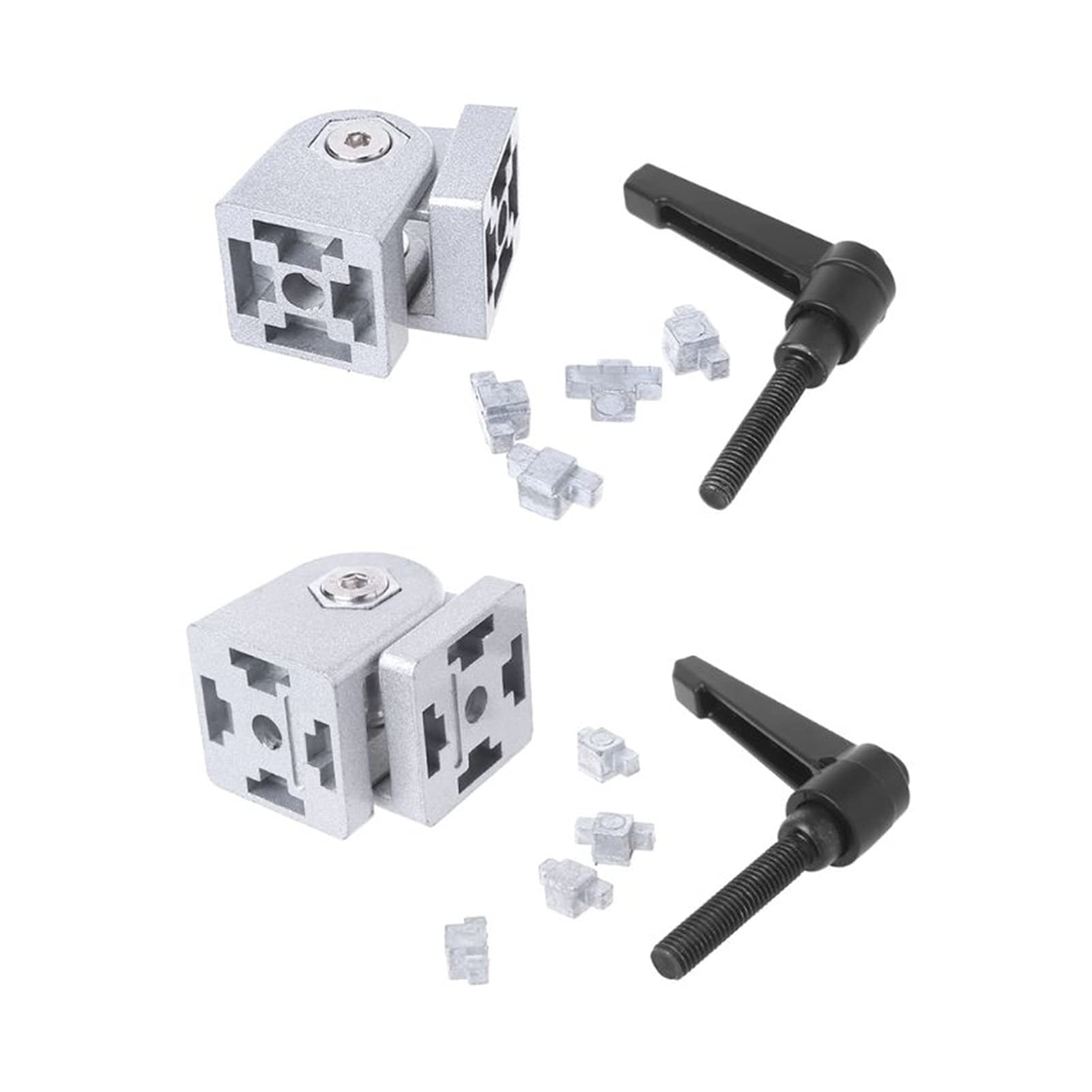 Connecteur de joint pivotant en zinc moulé sous pression pour châssis alu
