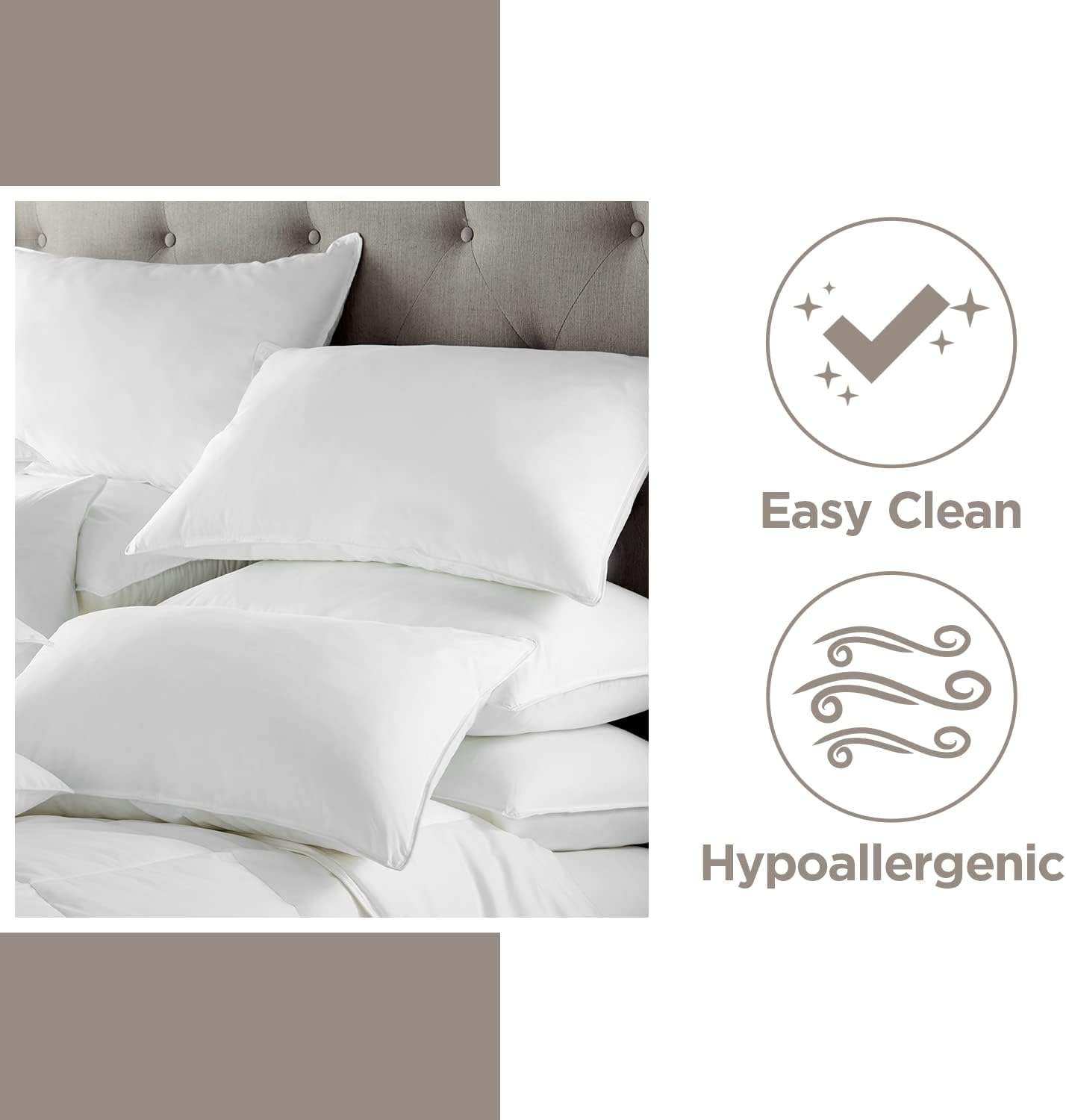 60% Off Discount Downlite Hotel Style Hypoallergenic Down Alternative Pillow – Soft/Medium Density – Jumbo Size, 20 x 28 – Sham Stuffer – 10 pack Top Rated Downlite Hotel Style Hypoallergenic Down Alternative Pillow – Soft/Medium Density – Jumbo Size, 20 x 28 – Sham Stuffer – 10 pack