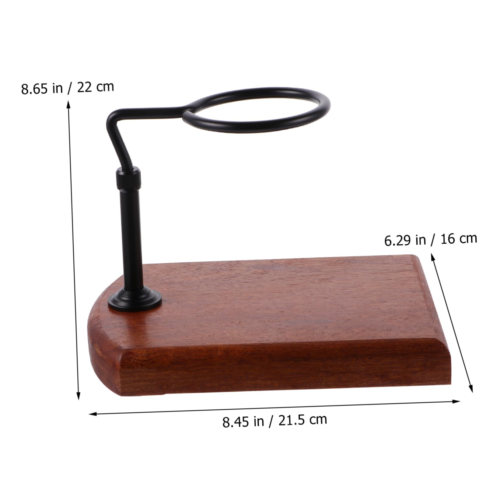 Veemoon Soporte Ajustable sin Electricidad, Fácil de Limpiar de Madera y Aluminio para Filtro de Café Manual Adecuado para Preparar Café Suave en Casa