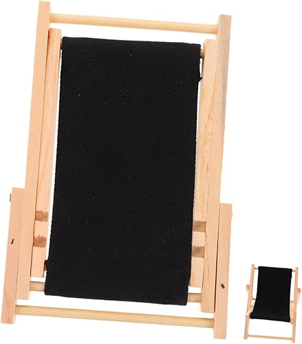 Miniatura 6 de Toyvian 10 Pcs Mini Beach Chair Adjustable Chair Mini Miniatures Chair Mini Chair Phone Holders Mini Stand Mini Furniture Desktop Phone Rack Canvas