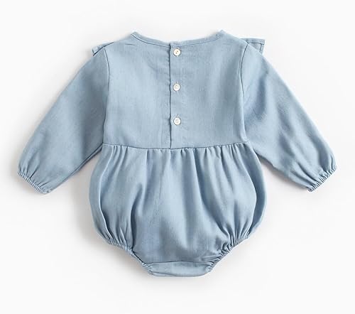 Miniatura 2 de Simplee kids Mameluco de manga larga para bebé niña, mameluco de una pieza, ropa para primavera y otoño