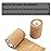 WeTop 12 Rolls Elastic Self Adhesive Bandage Wrap 3 Inch, Breathable Non Woven Cohesive Bandage, Vet Wrap for Dogs, Ankle Sprains Swelling Tape, Sports Athletic Tape Brown