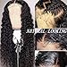 CHANTICHE 4x4 Lace Front Wigs Human Hair Deep Wave Curly Human Hair Wigs 130% Density Brazilian Virgin Lace Closure Wigs for Black Women 14 Inch