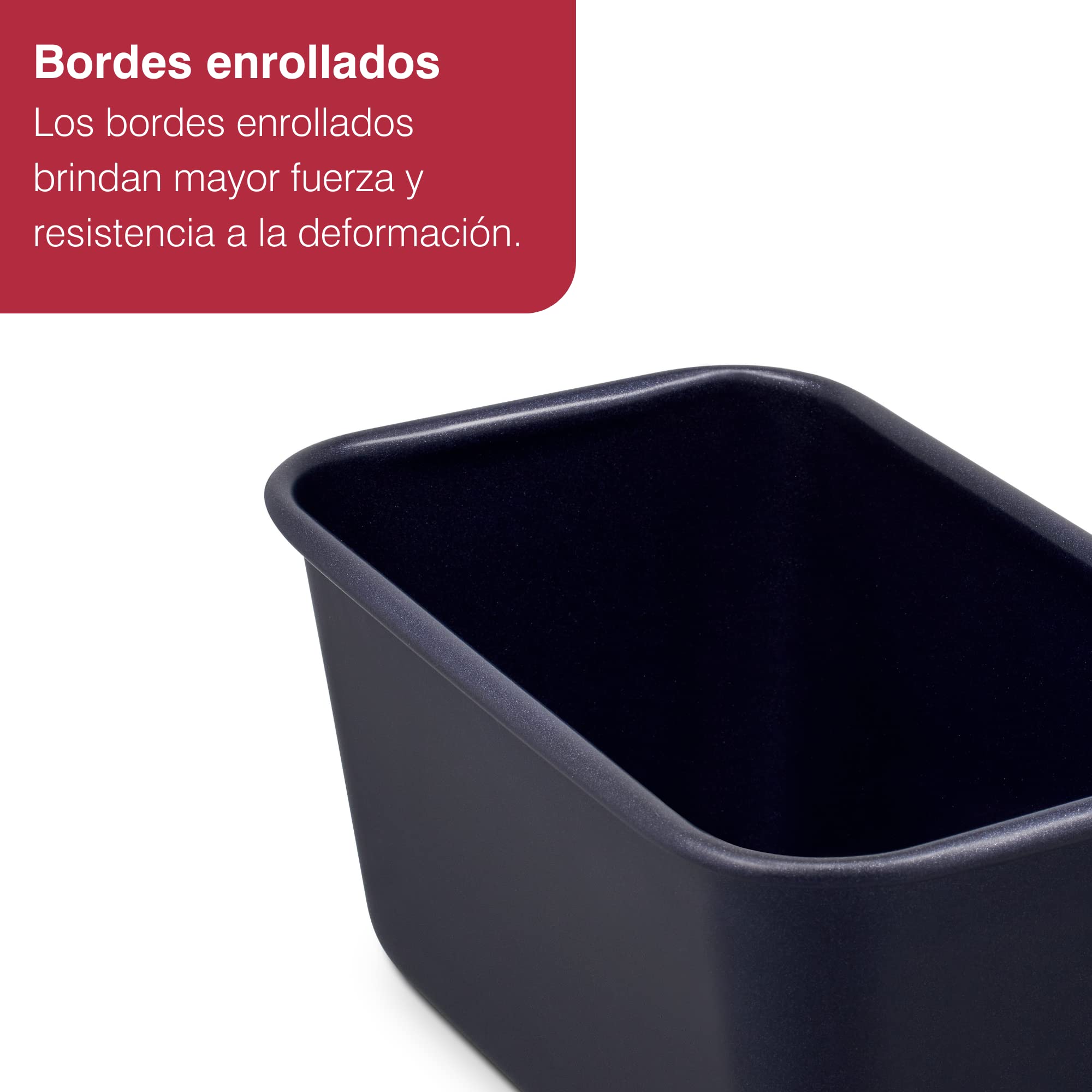 Zyliss E980199 Molde de Horno Pan Antiadherente, 1.5L, Acero Al Carbono, Azul Oscuro, Molde Para Plum Cake Rectangular, Apto Para Lavavajillas, 5 Años de Garantía