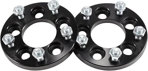 Miniatura 8 de ECCPP Dos pares de adaptadores de rueda de 5 x 100 a 5 x 114.3 pulgadas, centrados en lengüetas, 5 lengüetas, orificio de cubo de 12 x 1.5 de 2.642