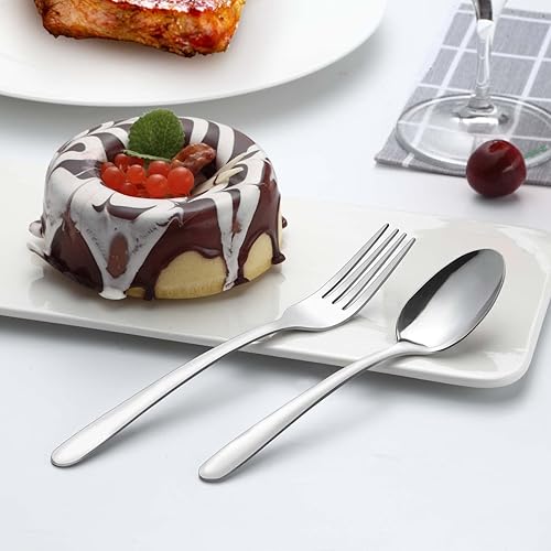 Miniatura 8 de APEO - Juego de cubiertos para 8 personas juego de cubiertos de acero inoxidable de 40 piezas de grado alimenticio juego de cubiertos incluye