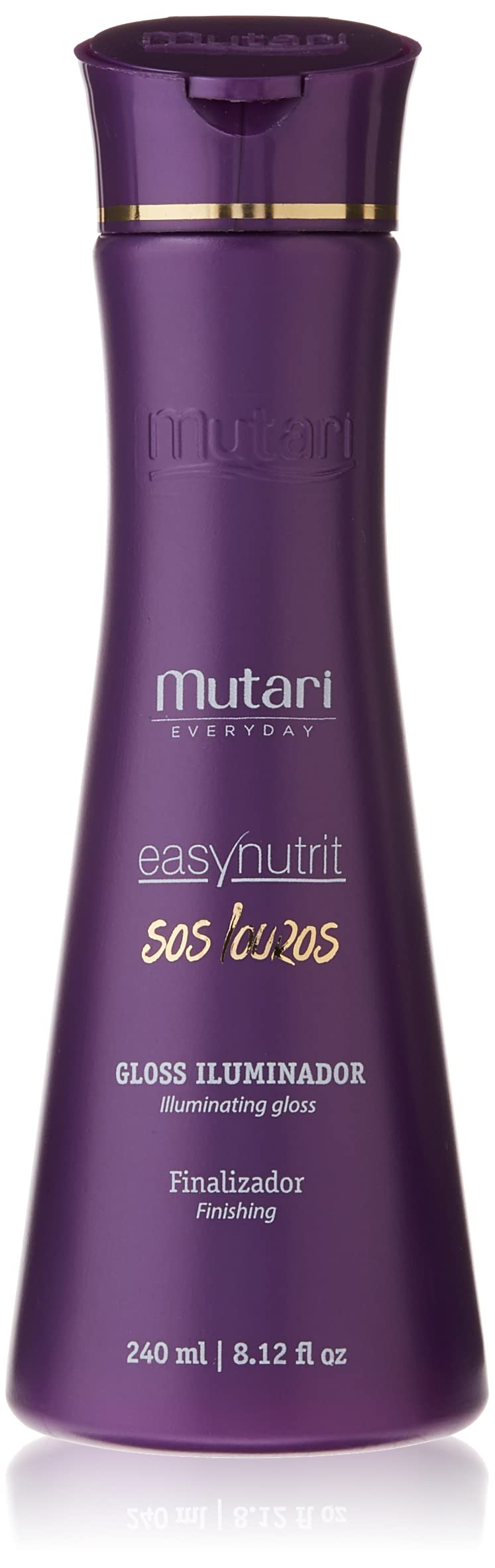 GLOSS ILUMINADOR MUTARI | LEAVE-IN ILLUMINATING GLOSS | FINISHING MUTARI | PROTECTS HAIR AGAINST FRIZZ | BREAKAGE | FOR FRIZZY HAIR | HAIR CONDITIONER DETANGLER | HEAT PROTECTIVE LEAVE-IN CREAM