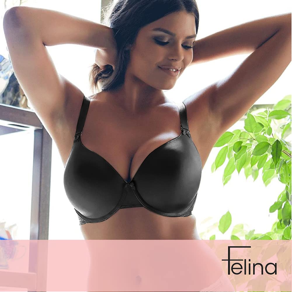 Felina Paramour Gorgeous Bra | Bras Memory Foam for Women with Multi Way Straps Comfortable T Shirt Bra