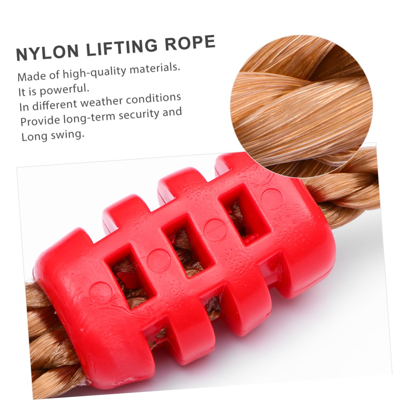 6pezzi Pz Cinghie Regolabili per Altalena da Giardino Nylon Kit di Fissaggio Esterno per Altalene e Amache Colore Casual