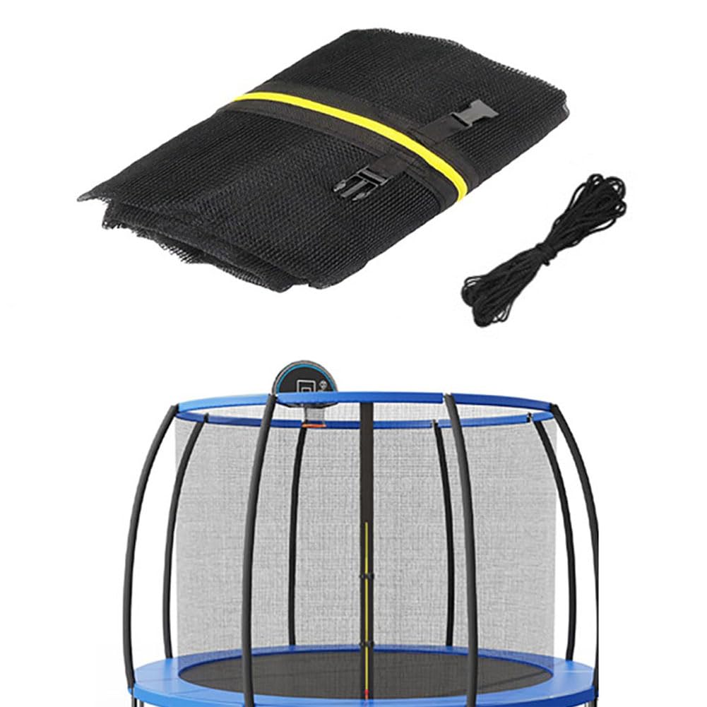 Trampoline Safety Replacement Net, Trampoline Guard Nets for 8FT,10FT,12FT,14FT Using Round Frame with Top Ring Enclosure System, Net Only