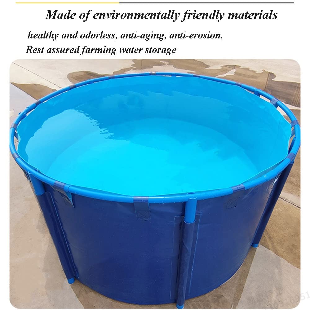 Générique Bassin à Poissons Portable en Toile épaisse – Pataugeoire Pliable en PVC avec Support pour Chien, Grand réservoir d'eau pour l'irrigation du Jardin et la Protection Contre Les incendies