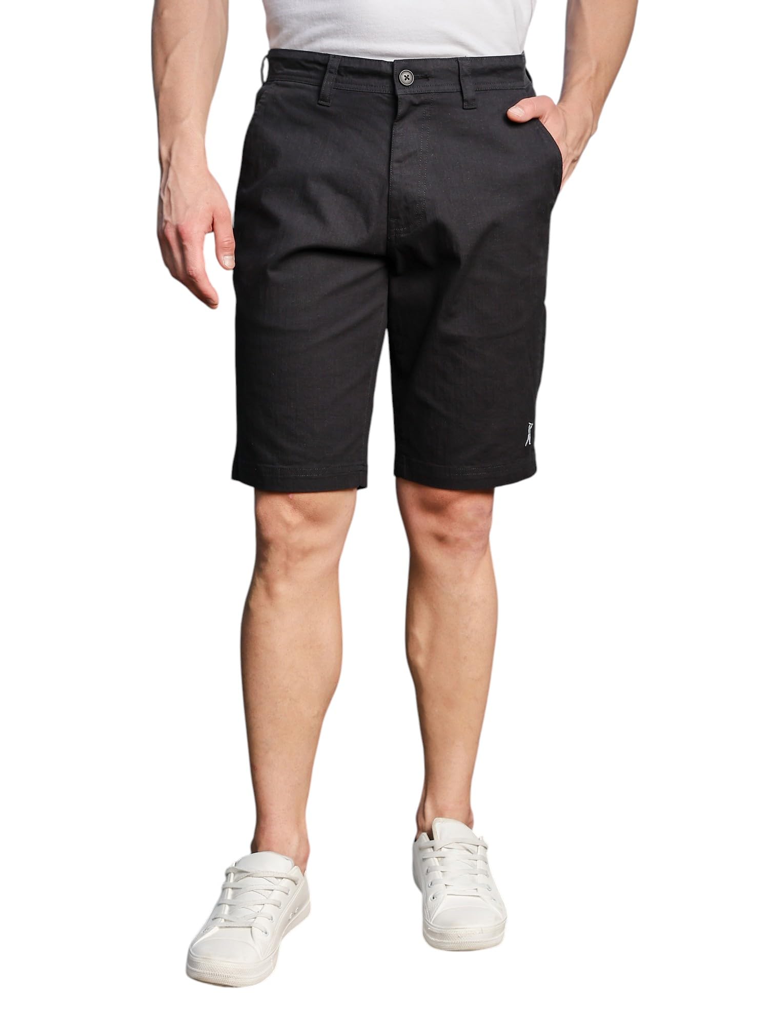 thomas scott Men's | Solid | Mid Rise | Light Weight | 4 Pockets | 100% Cotton | Casual | Chino | Shorts for Men-picture-23