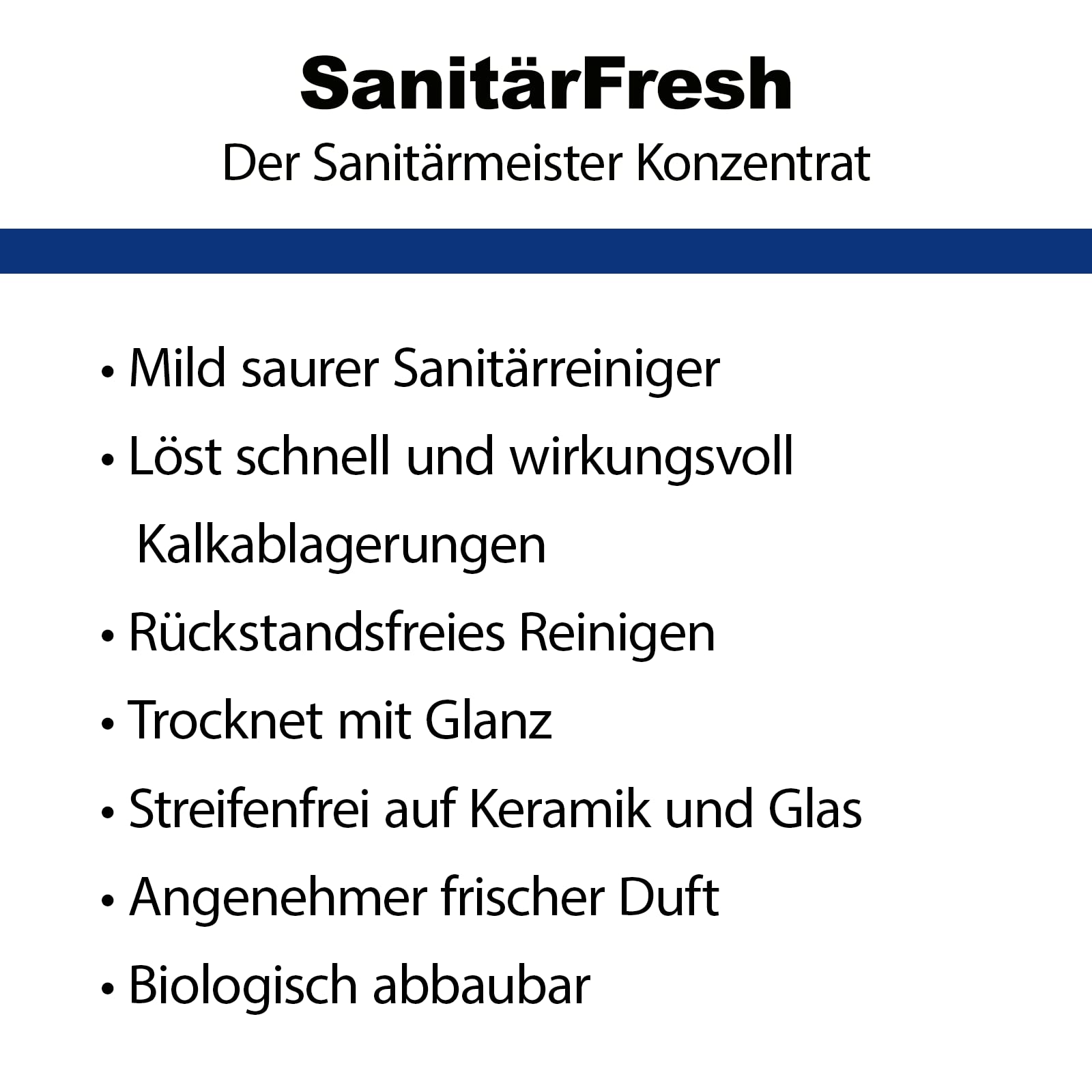 S-Pro SanitärFresh 12x 1 Liter Sanitärreiniger Konzentrat für Bad und Toilette, gegen Kalk und Wasserflecken, Reiniger Sanitär mit Frischeduft und Glanzeffekt