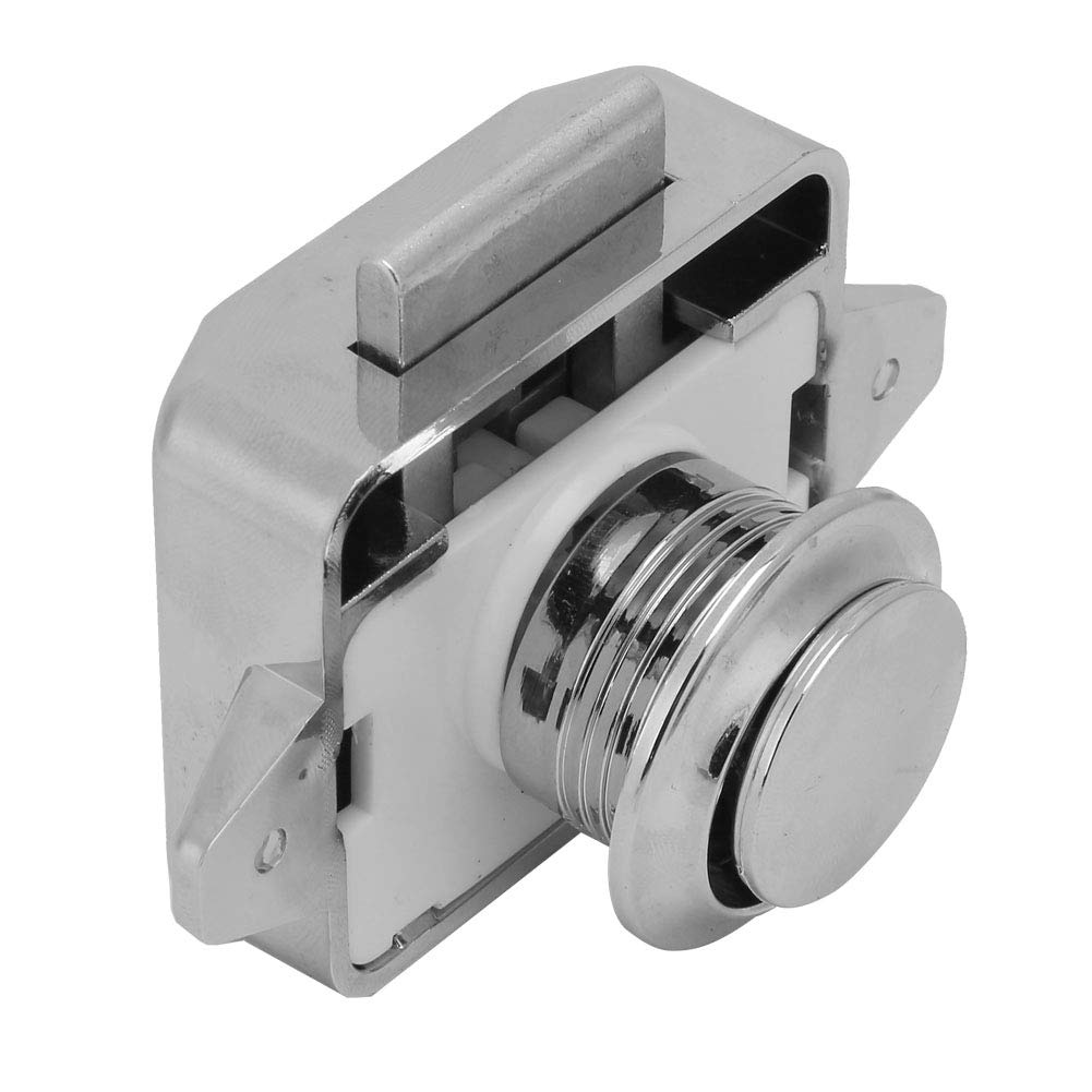 Bouton poussoir en alliage d'aluminium pour quincaillerie d'armoire x3