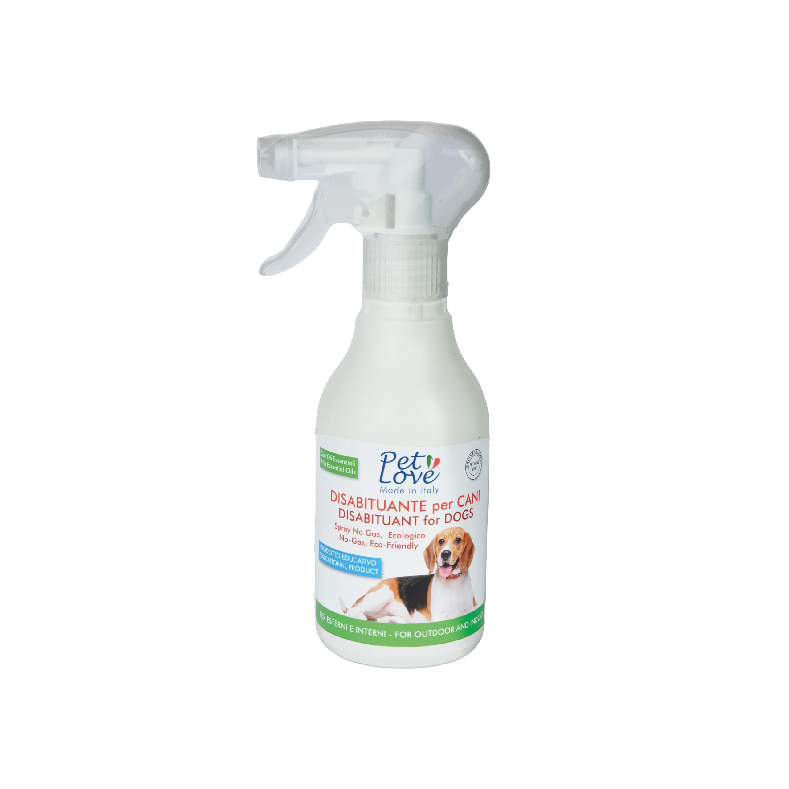 PET LOVE Spray Disabituante Repellente per Cani - Anti Urina per Interni ed Esterni - Barriera Olfattiva - 350 ml