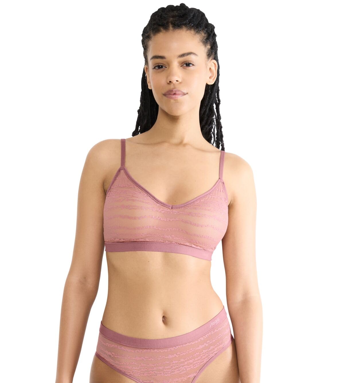 Sloggi Free Evolve PU Lace Date Night Pink, Date Night Pink