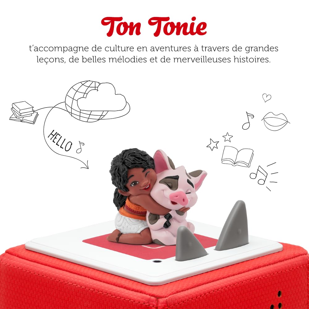 tonies Figurine Vaiana, Personnage avec Histoire Audio et chansons pour conteuse Toniebox, audioconte 4 Ans et Plus - boîte à Histoires Vendue séparément : TONIES
