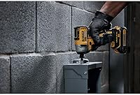Vista 6 de DEWALT Kit de Taladro de Impacto Inalámbrico de 20V MAX, Sin Escobillas, Mandril Hexagonal de 1/4", 2 Baterías y Cargador (DCF787C2)