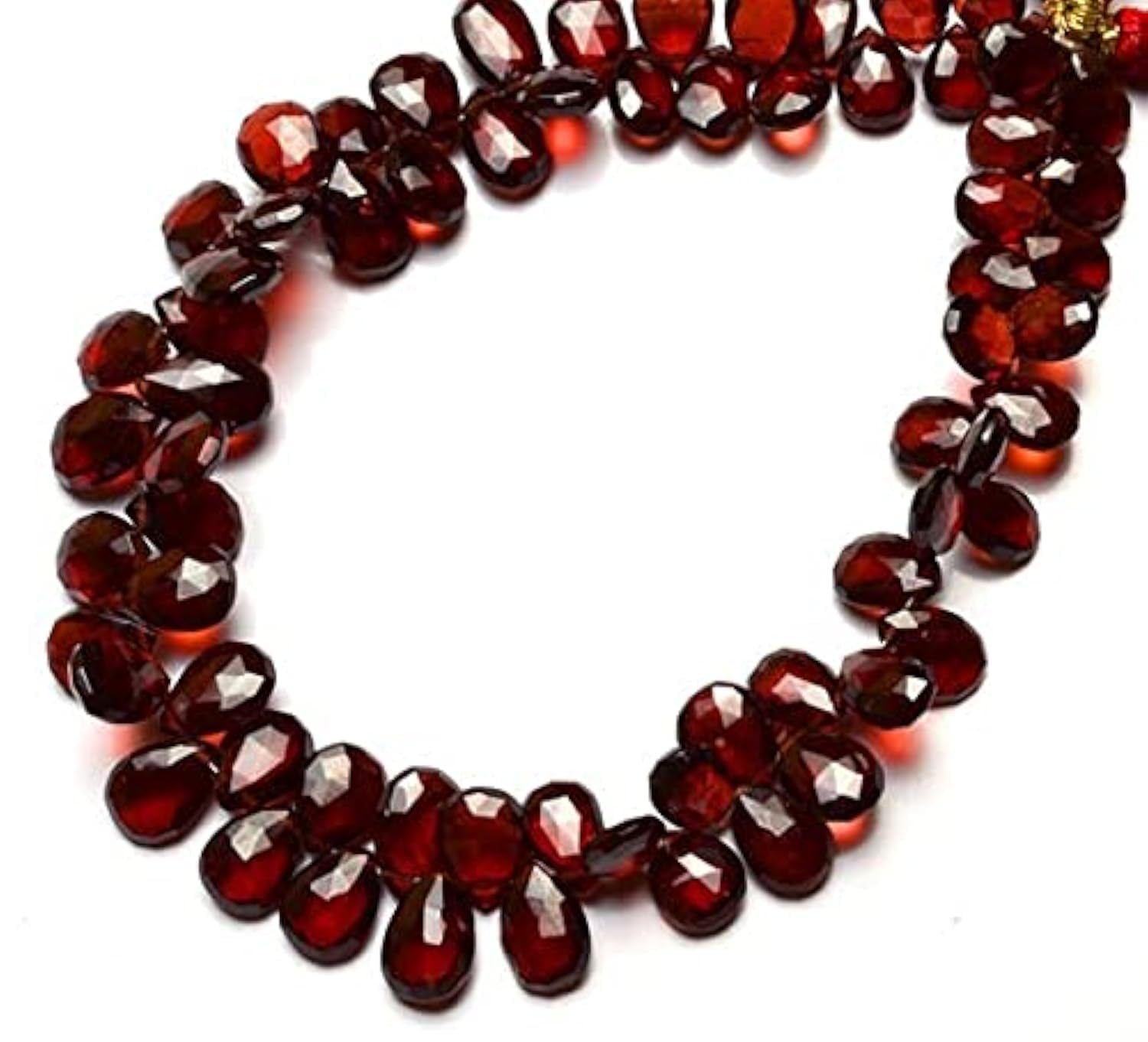 Rhodolite grenat perles poires pour fabriquer vos bijoux bohèmes et élégants