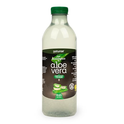 NATURAE Jugo Aloe Vera con Pulpa Ecológico - 1000 ml