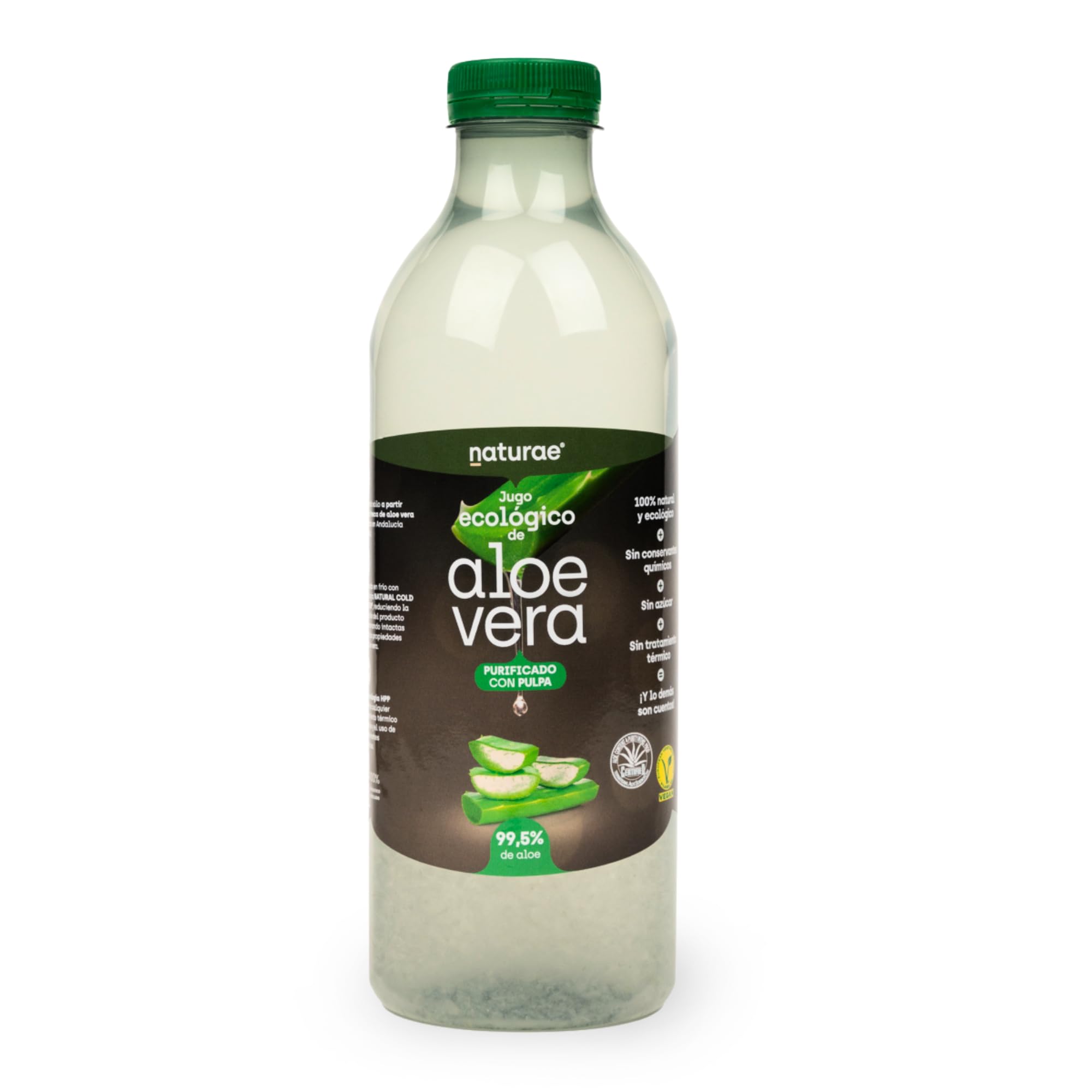 NATURAE Jugo Aloe Vera con Pulpa Ecológico - 1000 ml