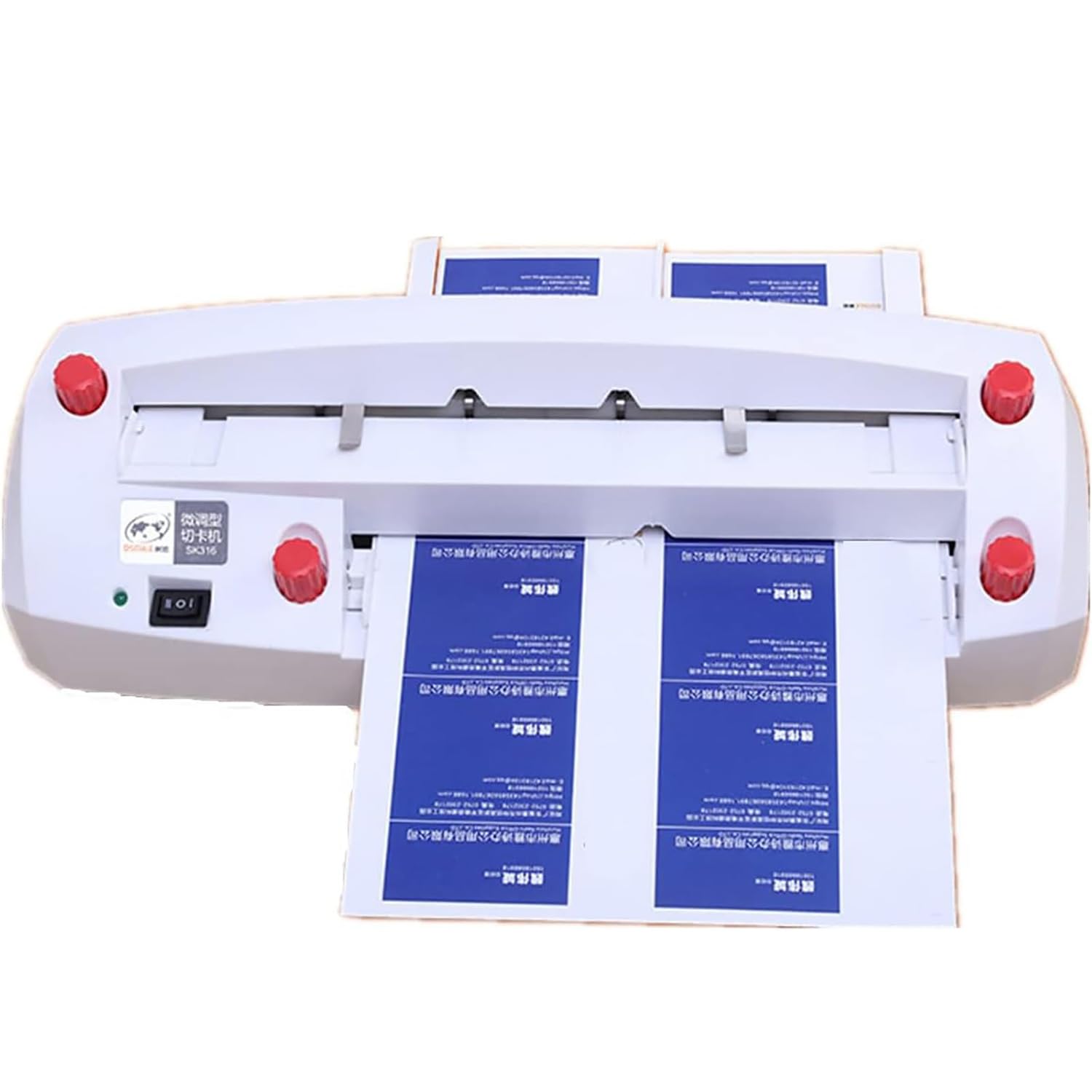 Cortador automático de tarjetas de visita, herramienta de precisión resistente de 20 W para tarjetas de nombre de tamaño A4, eficiente y versátil, cortadora ajustable en miniatura, capacidad de 576