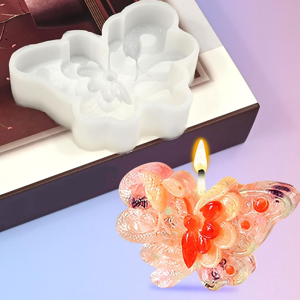 10 moldes delicados de fundición a mano para velas, moldes de silicona para manualidades, moldes delicados 3D, moldes para decoración de velas