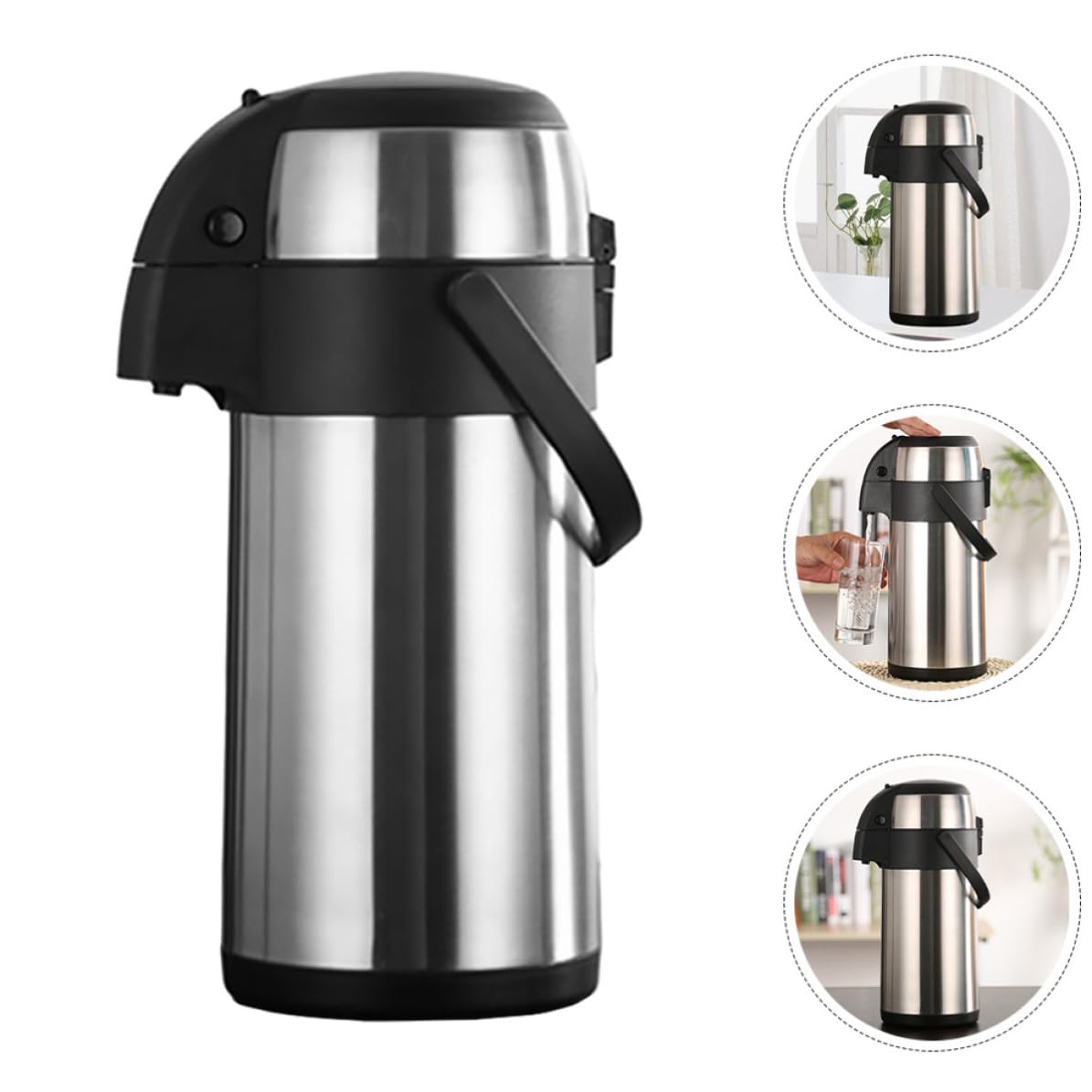 PRETYZOOM Botella Térmica de Acero Inoxidable de 3.5l Diseño de Aislamiento y Fácil Limpieza para Reuniones Grandes y Uso en Cocina