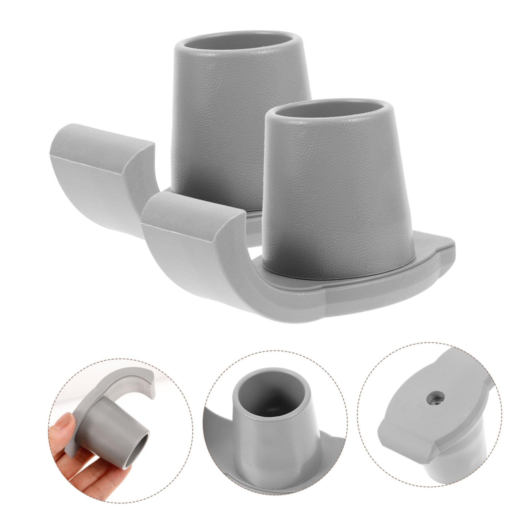 CALLARON 3 set Punta Antiscivolo Per Stampelle Accessori Per Deambulatori Imbottitura Per Stampelle Tappetino Per Stampelle Da Passeggio Bastoncini Da Trekking Punte 2 pezzi * 3