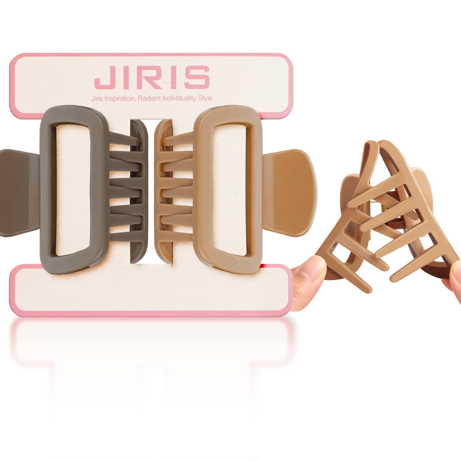Photo 1 of JIRIS Silicone Hair Claw Clips (2 Pack)
