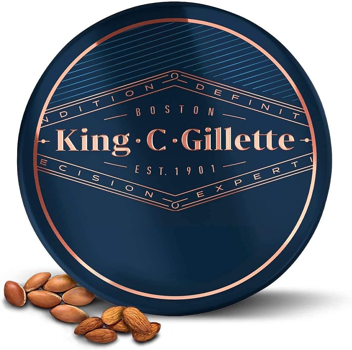 King C. Gillette Beard Balm for Men, 100 ml, with Cocoa Butter, Argan