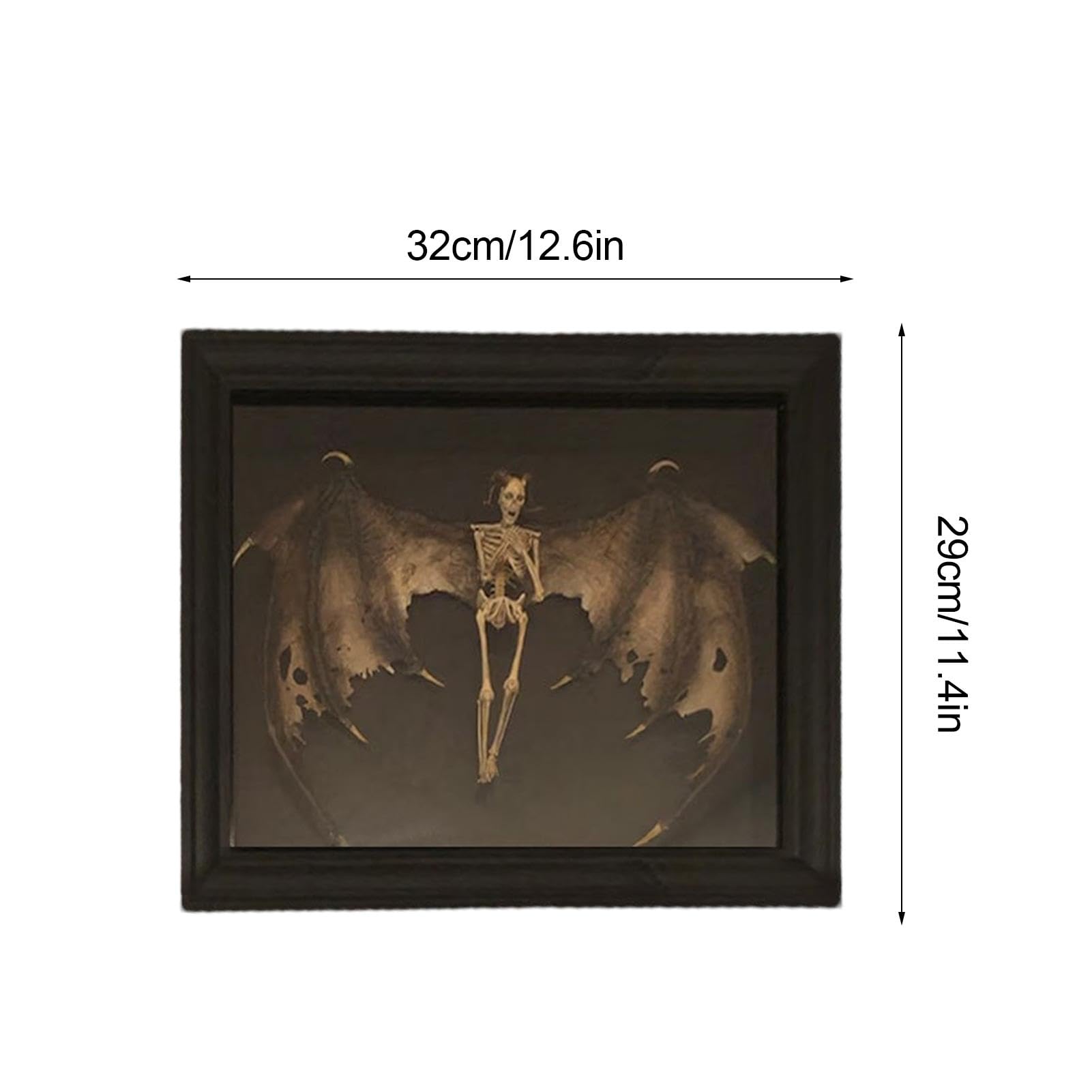 Decorazione a scheletro di Halloween, cornice per foto spettrale per