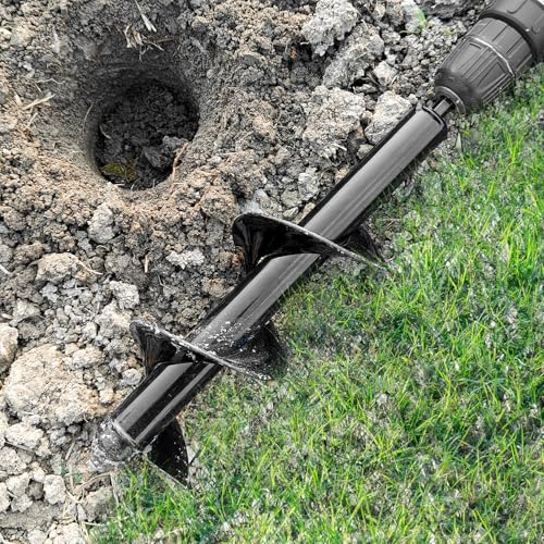 Gunpla Garden Auger Drill Bit for Planting Bulbs Seedlings, 4x22 cm and 8x30 cm, 2-Piece Post Hole Diggers, Fence Digger Tool with 3/8" Hex Drive 7 Gunpla Garden Auger Drill Bit for Planting Bulbs Seedlings, 4x22 cm and 8x30 cm, 2-Piece Post Hole Diggers, Fence Digger Tool with 3/8" Hex Drive - Image 7