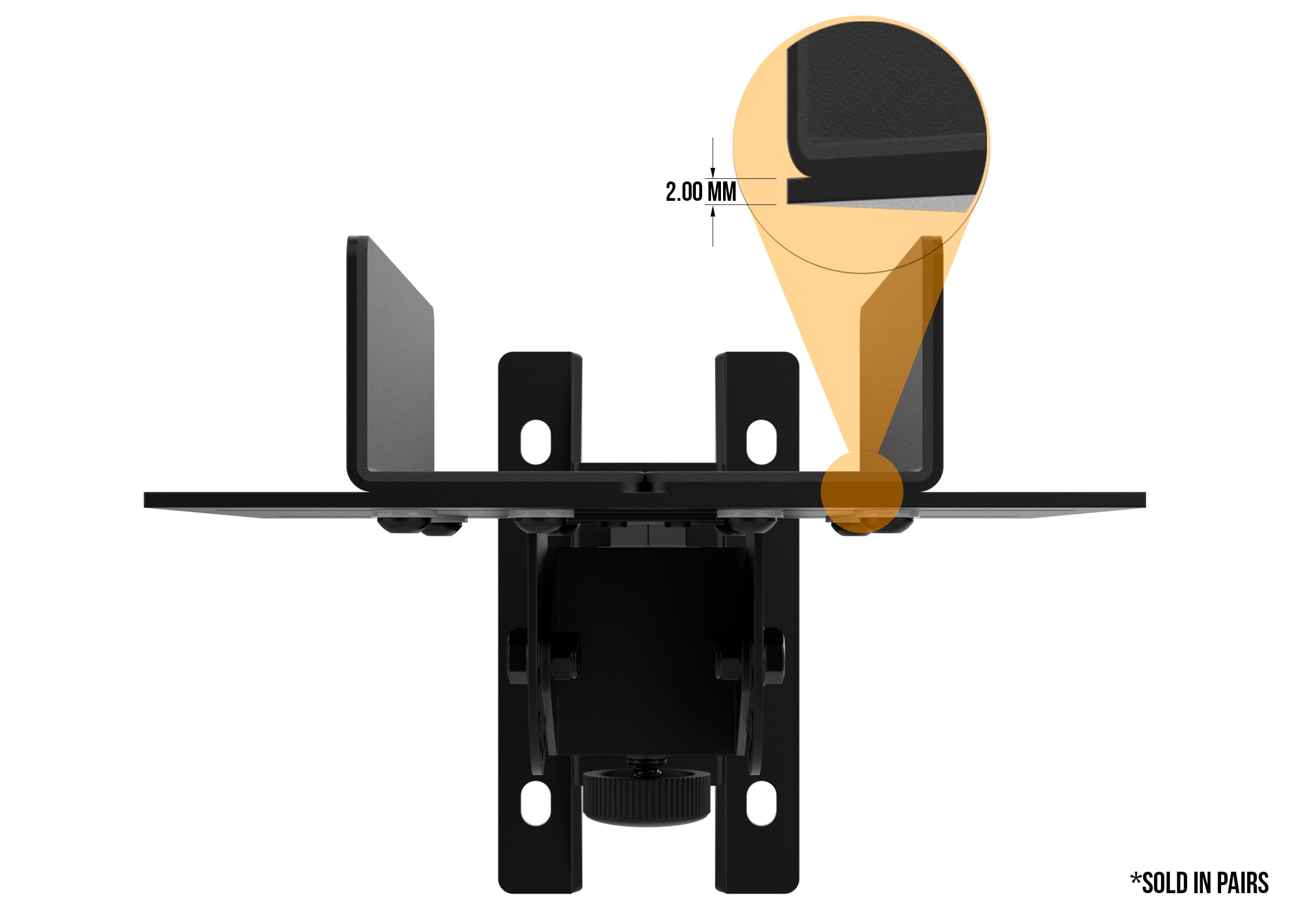Audibax Neo STMW 1S Soportes de Pared para Monitor Estudio y Altavoz (Pareja)