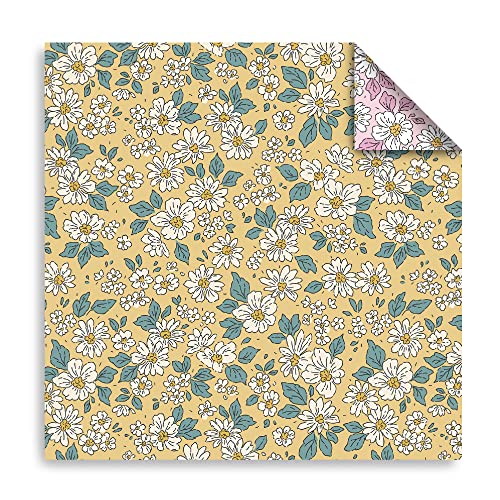Origami Paper 6X6 Dobule Sided 50 Sheets 10 Colors Origami Kit Japanese Chiyo Square Craft Kits Easy Fold Arts Crafts Diy Handwork Beginner Floral #TOP7