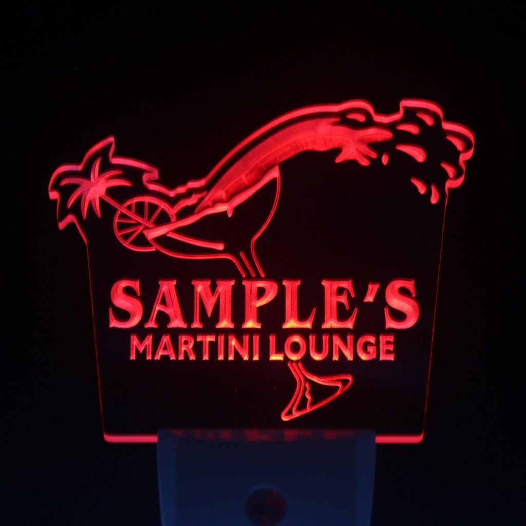 ADVPRO wsti-tm Name Personalized Custom Martini Lounge Cocktails Bar Wine Day/Night Sensor LED Sign