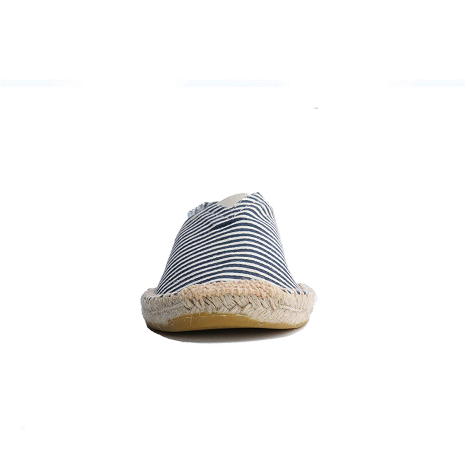 Damen Mehrfarben Streifen Flach Halbschuh Espadrilles