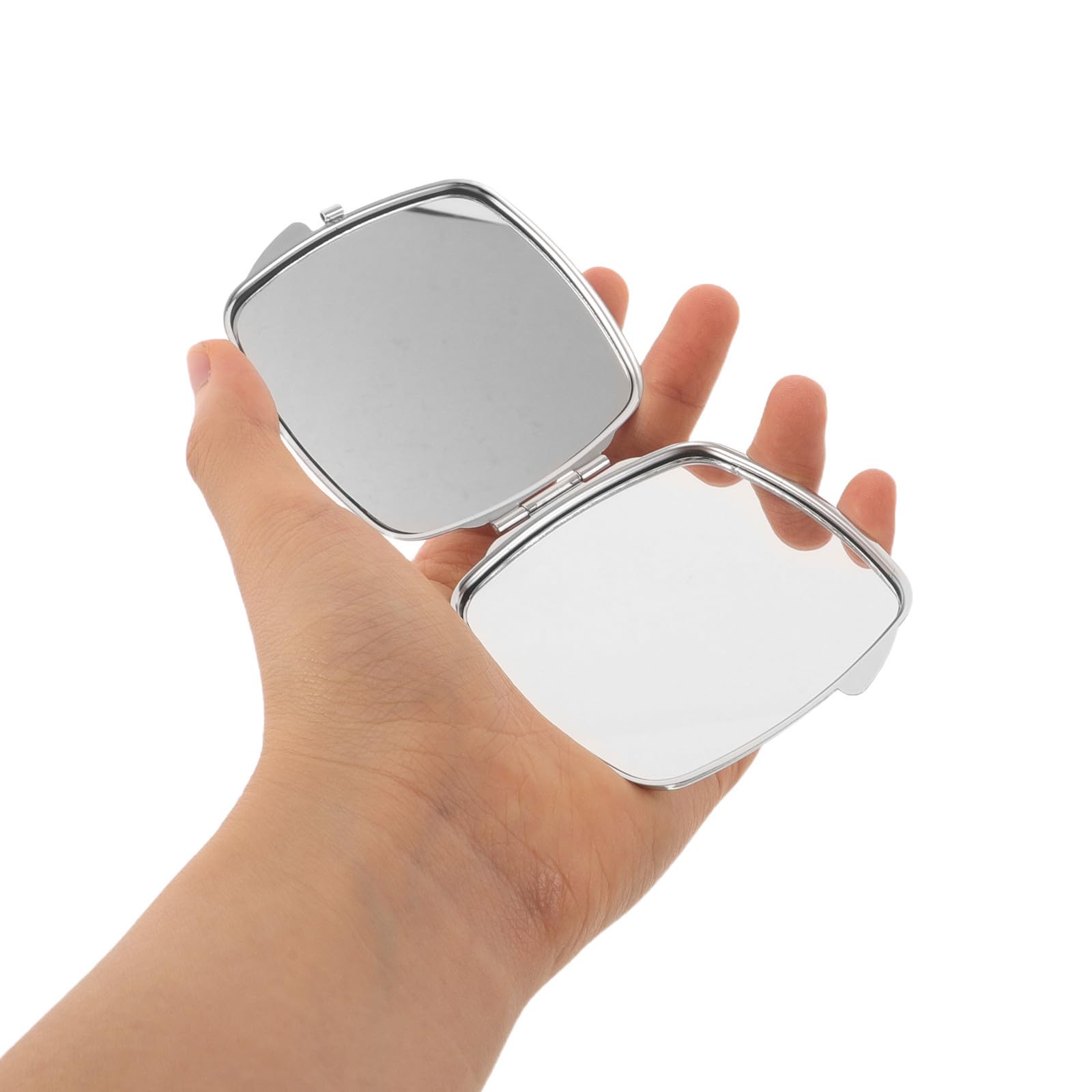 EXCEART 12 Piezas Espejo Compacto Plegable de Bolsillo Doble Cara Acero