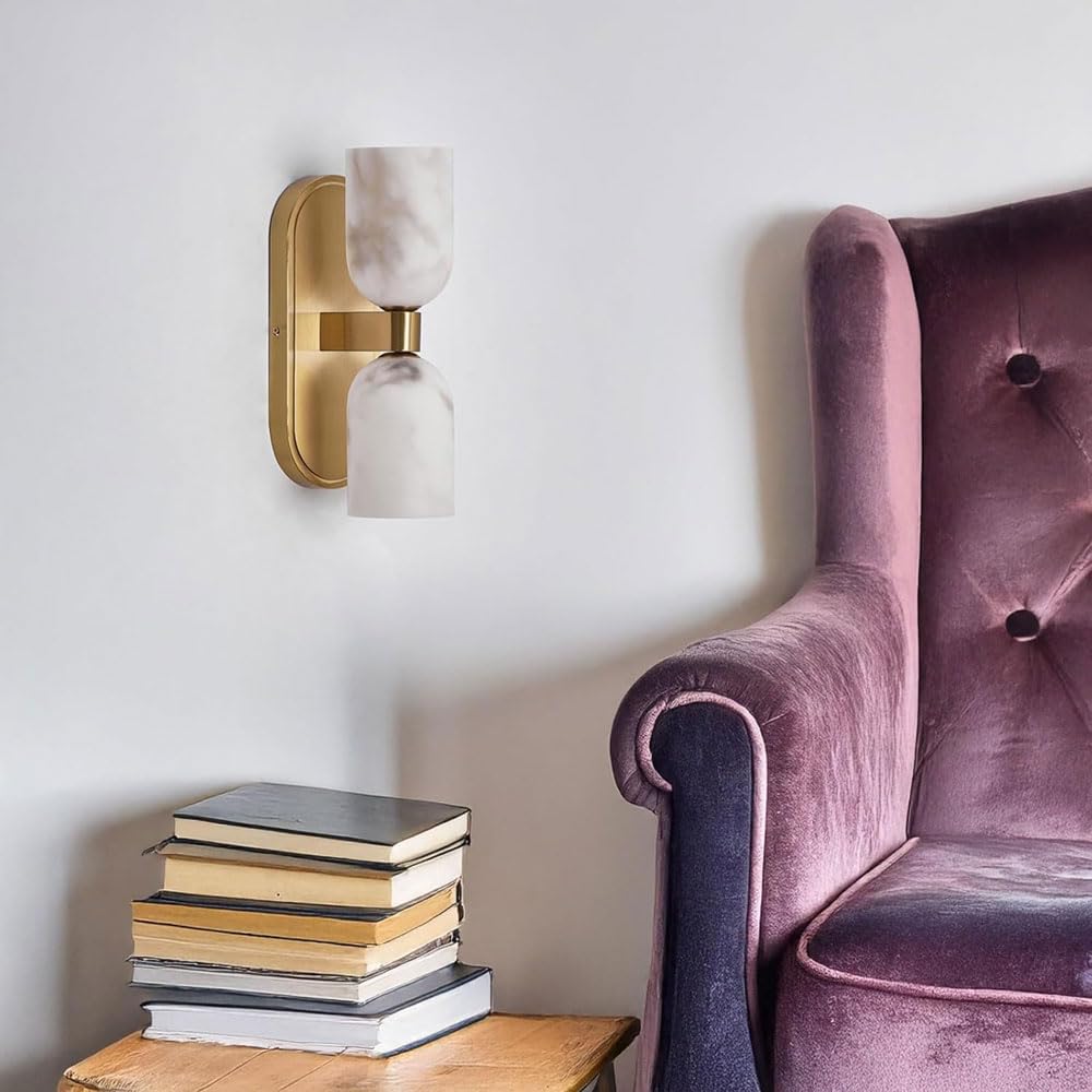 Aplique de pared interior con fuente luz, lámpara hierro estilo industrial nórdico 13,3 pulgadas y iluminación inferior, accesorios decorativos for sala estar escalera