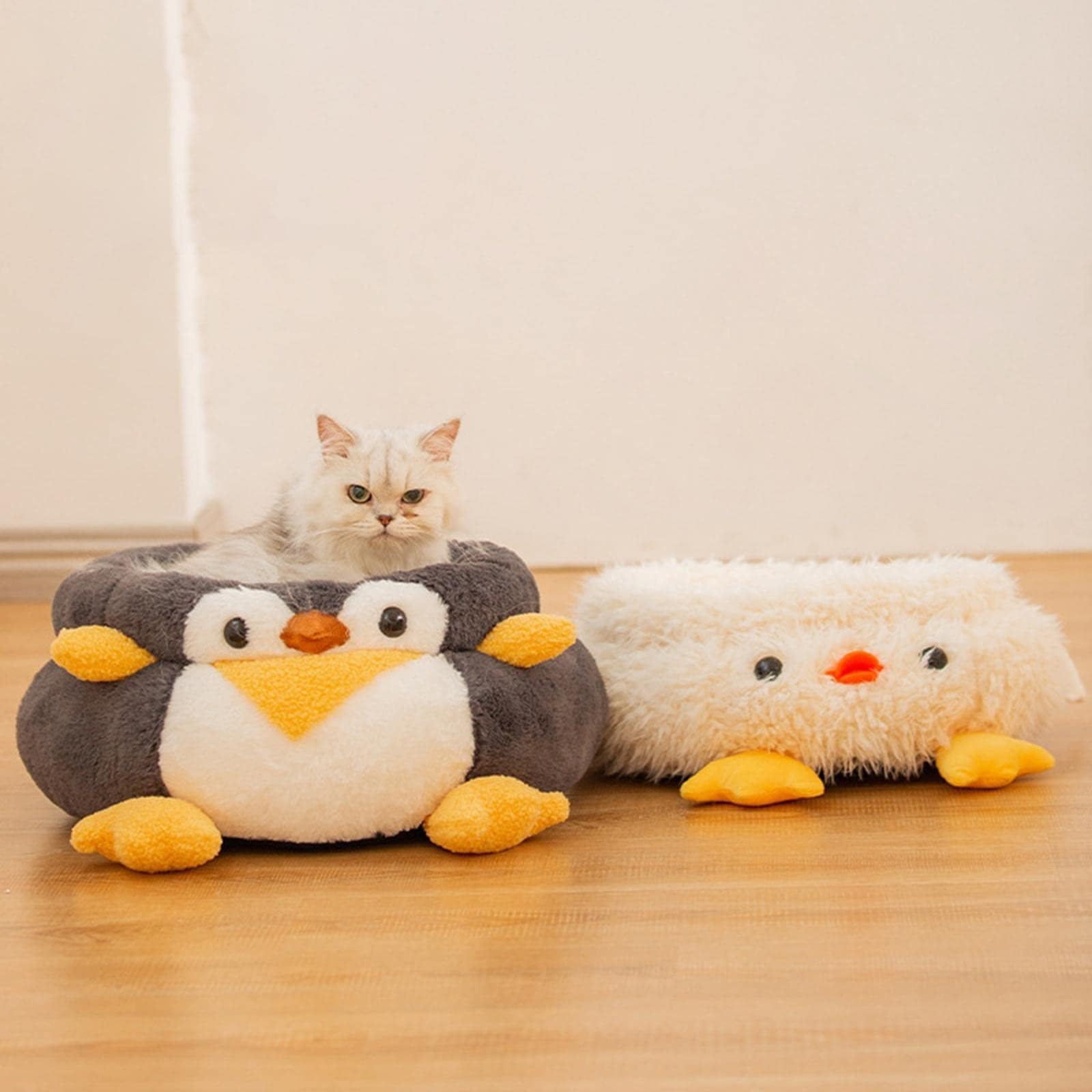 Pet Dog Warm Cushion Kitty Small Medium Dog Sleeping Round Cat Bed Hut