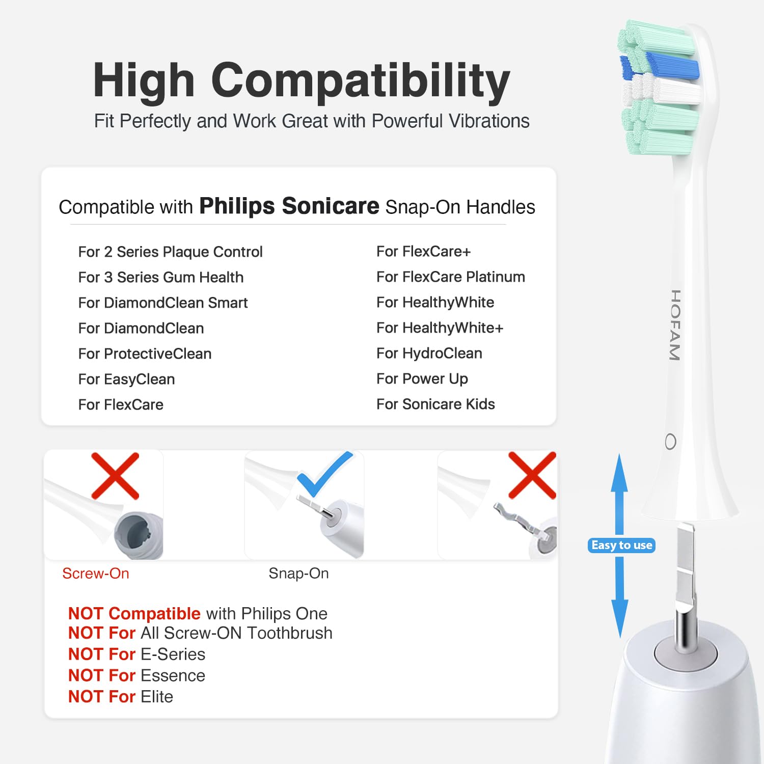 Philips Sonicare Replacement Brush Heads - 10 Pack -2