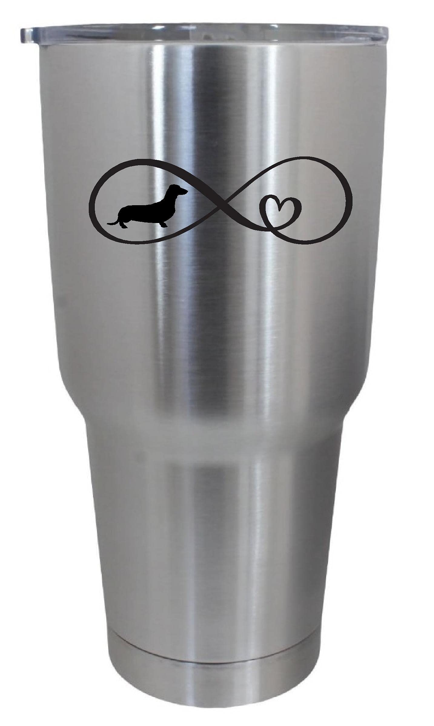 Epic Designs Cups drinkware tumbler STICKER - Dachshund infinity love decal decoration